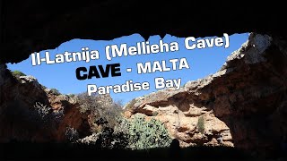 Il-Latnija, Mellieha Cave, Paradise Bay Cave - MALTA, Cave in Malta, Cave Trekking in Malta