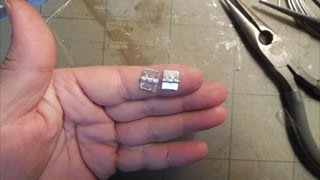 ミニチュアドールハウス　手作り蝶番Miniature dollhouse  Homemade hinge