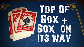 Top Of Box Gimmick card + Box on its way