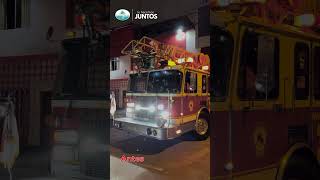 Donación de luces estroboscópicas LED para el vehículo escala de la Cia. de Bomberos Magdalena 36