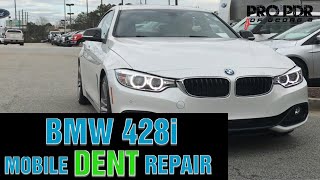 Mobile Dent Repair, Snellville Ga - BMW 428i Dent Repair with Paintless Dent Removal