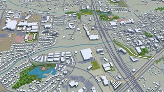 Round Rock city Texas 3d model 30km