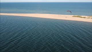 *** Lone lightwind Foil Kitesurfer - Foil kitesurfing - Rewa - Poland *** DJI Spark drone ***k