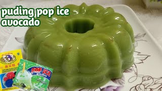 cara membuat puding pop ice alpukat! enak dan yummy