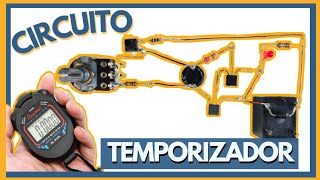 Como fazer circuito temporizador simples com transistor e capacitor