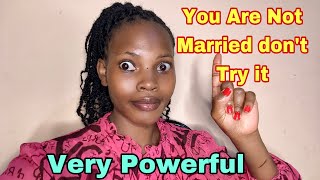 Warning! ~ If you are not married don’t try it (Very powerful love spell)