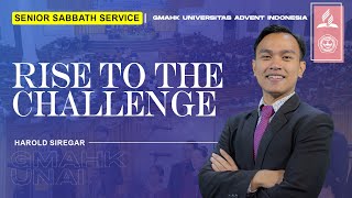 🔴 [LIVE] Sabbath Worship : "Rise To The Challenge" - Harold Siregar