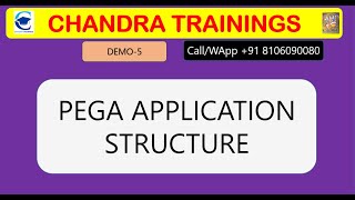 DEMO-5 Application Structure in PEGA Project||New Batch OCT 16th 2024|| 8106090080 #pega