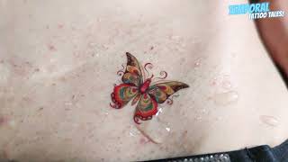 Beautiful Temporary Tattoo Colorful Butterfly 🦋#005