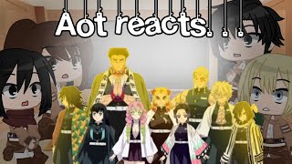 Attack on Titan reacts to ( Hashira ) Demon slayer/Kimetsu no yaiba || Part 3 || short ||notmyvids