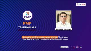 Project Management Professional (PMP) Course Testimonial by Sandeep Kulkarni | StarAgile Reviews