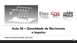 Aula 26: Quantidade de movimento