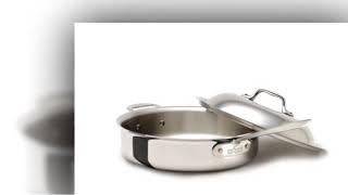 All Clad Stainless Steel 4 Quart Brown and Braise Pan