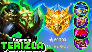 EPIC COMEBACK TERIZLA OP FOR TEAM5 ( TERIZLA ROAMING ) BUILD TOP 1 GLOBAL TERIZLA - MLBB