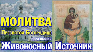 Молитва Пресвятой Богородице пред иконой "Живоносный Источник" | Аудио + текст на экране