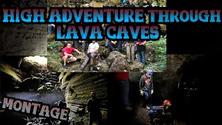 Caving trip montage (3 lava caves)