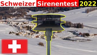 Sirenentest Schweiz 2022 | Allgemeiner Alarm | Sirenen MSL 6 & APEX 8 | Probealarm | Sirenenprobe