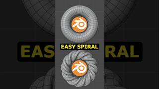 Fast Complex Spiral EASY Way - Blender #3d #blender #3dmodeling