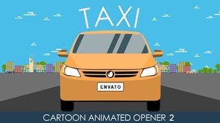 Animated Taxi Opener 2 (After Effects template)