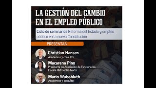 Seminario INAP-ANEF La gestión del cambio en el empleo público.