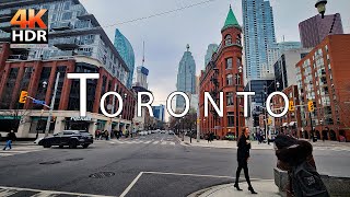 Canada's Financial Capital: Toronto Financial District Walking Tour 4K 60fps (March 2024)