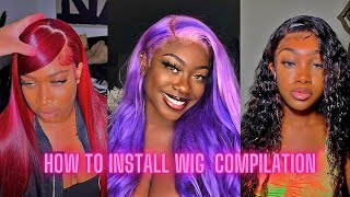 💕How To Install Your  Wig compilation 💕