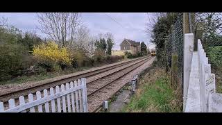 Class 317 passing Cranborne LC