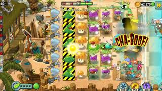 Plants & Zombies 2 - Big Wave Beach Day 30 - Rotobaga don't need Lilypad