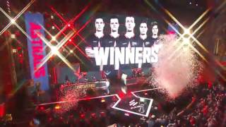 Astralis win ELEAGUE Major 2017. Team emotions after win