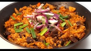 Поджарка из говядины с пшеничной кашей | Мясо. От филе до фарша