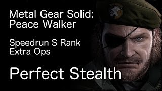 MGS Peace Walker S rank Extra Ops Perfect Stealth