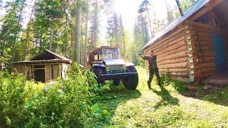 СТРОИТЕЛЬСТВО ГЛАВНОГО ОБЪЕКТА НА БАЗОВОЙ ИЗБЕ. СБОР БЕЛЫХ ГРИБОВ.