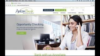 Axiom Bank Online Banking Login Instructions