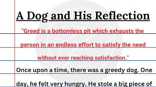 A Dog and His Reflection Story in English with Quotations