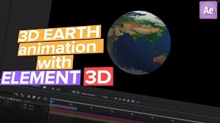 After Effects - 3D Earth with Element 3D Tutorial