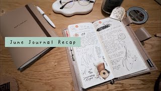 June 2024 Journaling Recap/ Flip Through | Hobonichi Weeks Mega  | My life archived ep.02