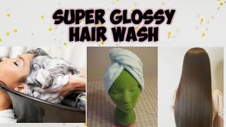 Super Hair Glossy Wash | Tha Best Diy Hair Mask For Silky Soft  Hair