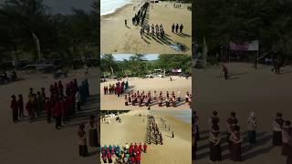 Kegiatan Pramuka di pantai Badur Batuputih# sewa drone sumenep