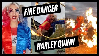 Harley Quinn Fire Dancer | Grace Good Cirque | #Shorts