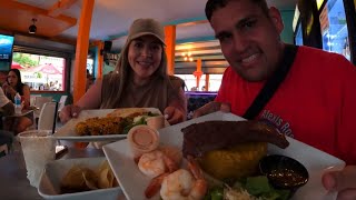 El MEJOR Mar y Tierra en CABO ROJO 🇵🇷 | Puertorrican Food with Colombian @LinaAraq 🇨🇴