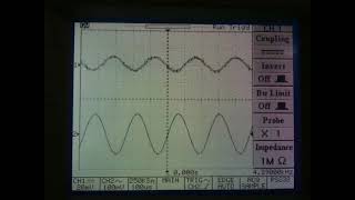 Low Pass Filter: Demonstration of phase change by frequency