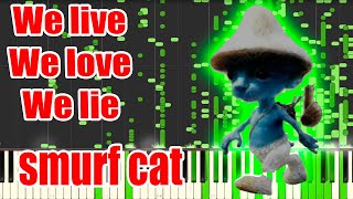 We Live, We Love, We lie but it's MIDI (Auditory Illusion) | Smurf Cat Piano sound