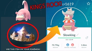 Pokemon Go Gen 2 KINGS ROCK - found!!! Evolving SLOWKING