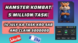 Hamster Kombat 5 million combo task 14 June