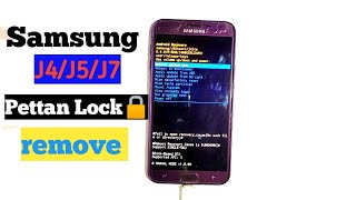 Samsung J4/J5/J6/J7 screen lock remove!!  Samsung All model Hand Reset Without Pc