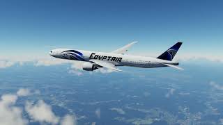 EGYPTAIR BOEING 777-300ER TAKEOFF OSAKA INTL.AIRPORT