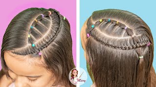 Peinado Fácil En Forma de Pez 🐠 Para Niñas Con Cabello Corto