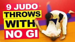 9 Basic Judo Throws Without A Gi | No-Gi Judo Mechanics