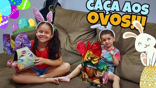 Lelê e Família Brincam de Caça Aos Ovos de Páscoa🐰Chocolate Surpresa Pela Casa Inteira🐇Seguir Pistas