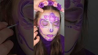 💜Sugar Skull💜 #facepaint #facepainting #sugarskull